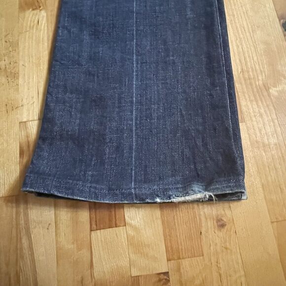 7 for All Mankind Jeans A Pocket Pkt Flip Flop Low Rise Flare‎ Denim Size 28 EUC - Picture 13 of 15